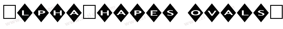 AlphaShapes ovals字体转换